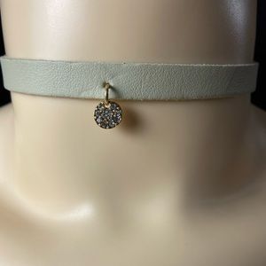 Cute Grey Choker Necklace
